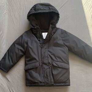 GAP Kids Black Hooded Puffer Jacket